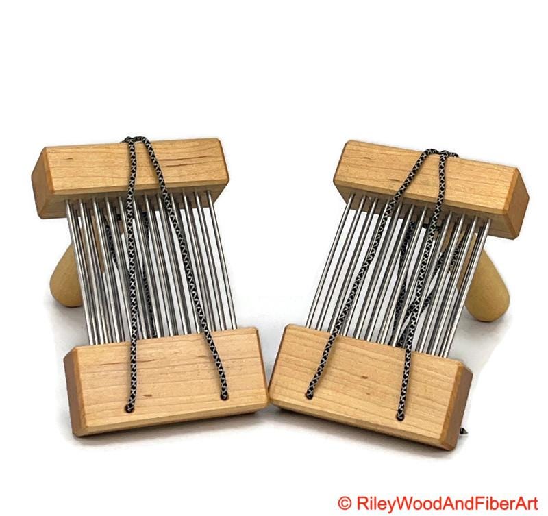 Wool Combs with Covers made by Riley Wood and Fiber Art