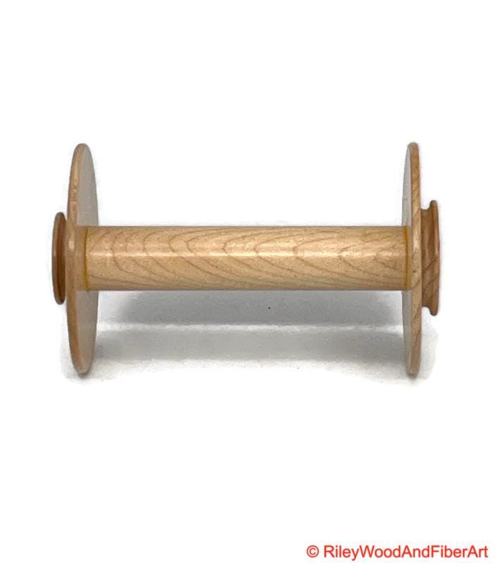 Spinning Wheel Bobbins Made by Riley Wood and Fiber Art