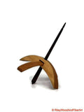 Medium Turkish Drop Spindle - Cherry at Demarcation Whorl with Cocobolo Shaft made by Riley Wood and Fiber Art