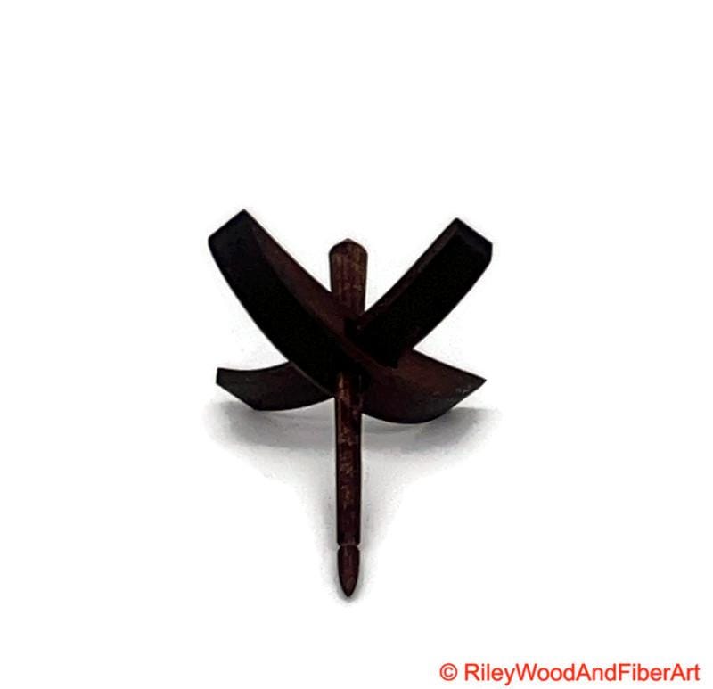 Mini Turkish Drop Spindle - Walnut Whorl with Honduran Rosewood Shaft on white background