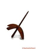 Medium Turkish Drop Spindle - Tzalam Whorl with Walnut Shaft made by Riley Wood and Fiber Art