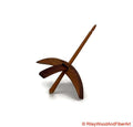 Medium Turkish Drop Spindle - Monkey Pod Whorl with Cherry Shaft made by Riley Wood and Fiber Art