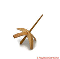 Medium Turkish Drop Spindle - Sitka Spruce Whorl with Hickory Shaft made by Riley Wood and Fiber Art