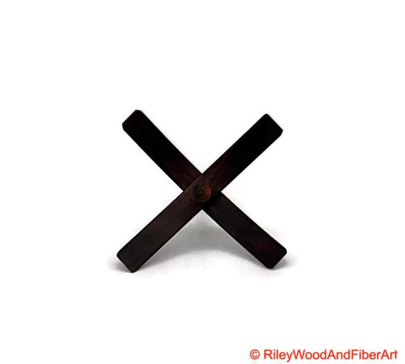 Medium Turkish Drop Spindle - Walnut Whorl with Jobillo Shaft made by Riley Wood and Fiber Art