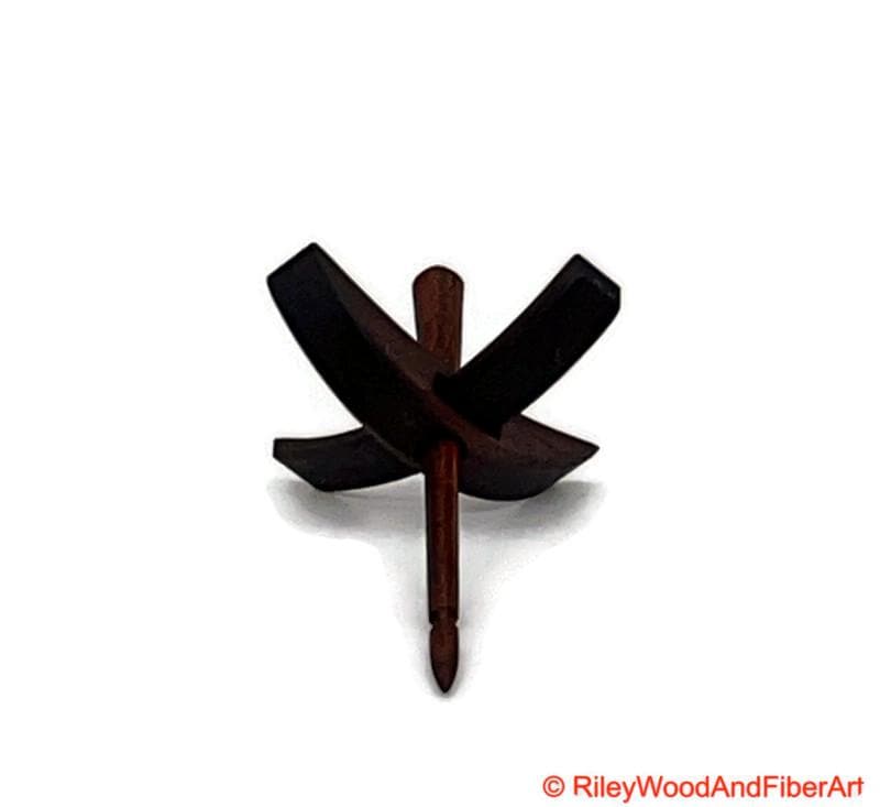 Mini Turkish Drop Spindle - Walnut Whorl with Jobillo Shaft on white background