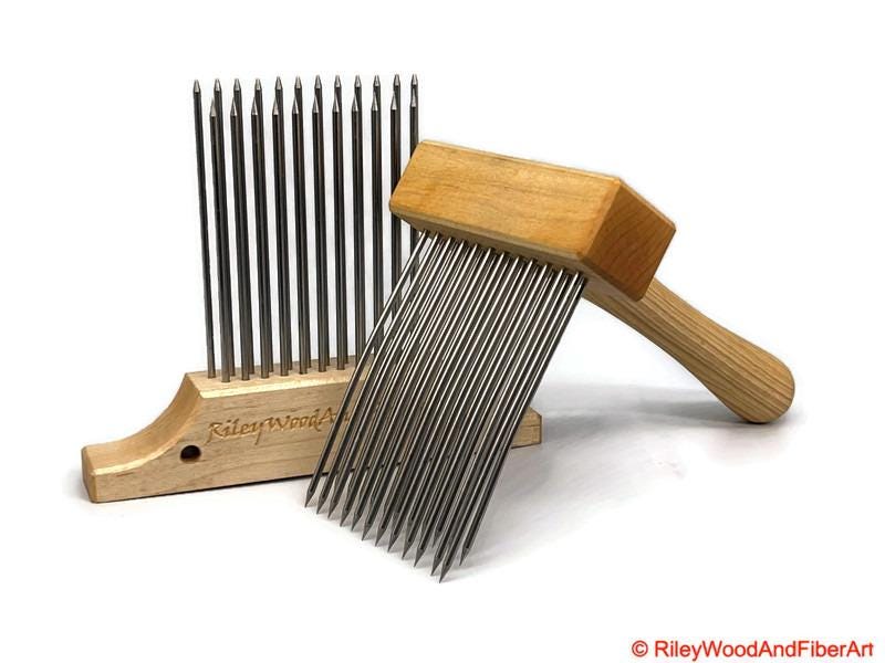 Hackle with Comb Set made by Riley Wood and Fiber Art