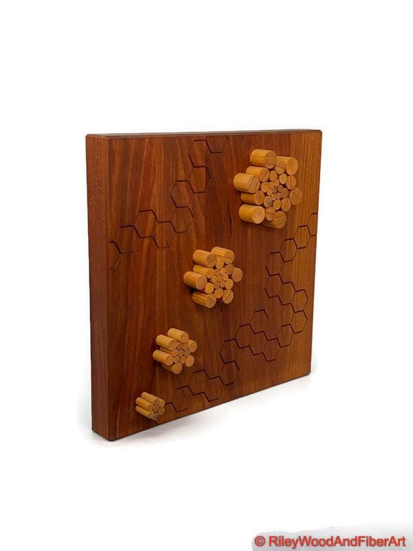 Epic Art Wall Hanging - Organic Flow made by Riley Wood and Fiber Art