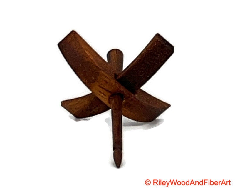 Mini Turkish Drop Spindle - Monkey Pod Whorl with Walnut Shaft made by Riley Wood and Fiber Art