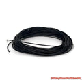 Drive Band Material for Spinning wheel - 1/8" Diameter - Black - Sold by the Foot on white background