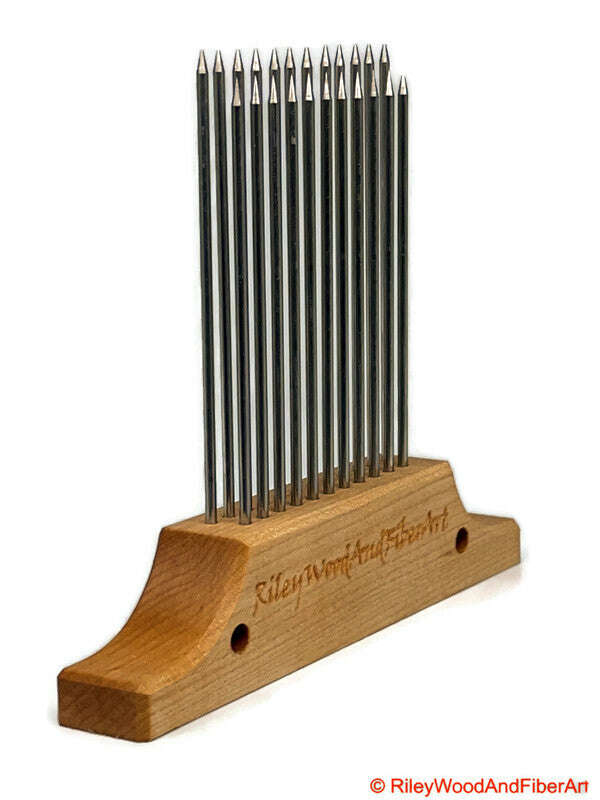 Wool/Fiber Hackle 3.5 Double Row Standard made by Riley Wood and Fiber Art