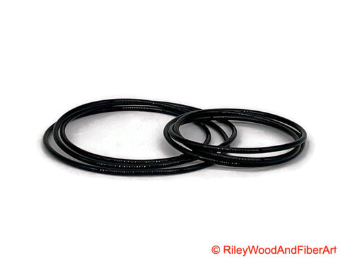Louet Spinning Wheel Drive Band S45 - 2 belt set on white background